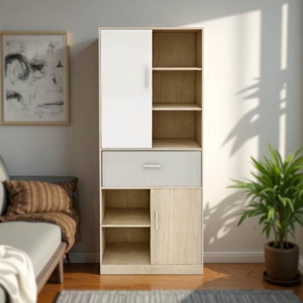 HEVEAPAC TALL CABINET
MAPLE COLOURFUL- 1900X396X831-L798