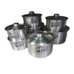 7-PCS ALUMINIUM COOKING POT SET-34/32/30/28/26/25/24CM