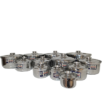 12PCS ALUMINIUM COOKING POT W/LID SET-14-36CM