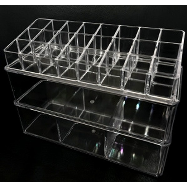 1012480001643 ACRYLIC COSMETIC ORGANIZER-23X9.5X17 - Image 1