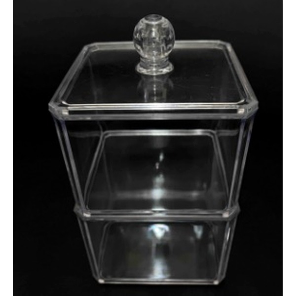 ⁦ACRYLIC COSMETIC ORGANIZER-9.5X9X16⁩ - الصورة ⁦1⁩