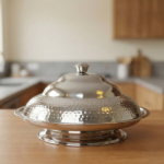 ⁦S/STEEL KOOZY TRAY W/COVER-50CM-H25M20⁩ - الصورة ⁦2⁩