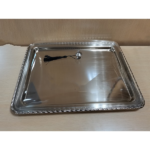 SILVER TRAY WITH ACRYLIC LID