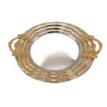 GERMAX SINGLE ROUND TRAY-GOLDEN+SILVER