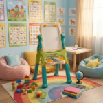 ⁦VERTICAL MAGNETIC DOUBLE SIDED EASEL⁩ - الصورة ⁦2⁩