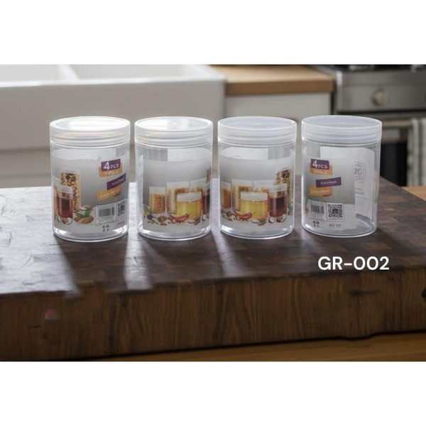 ⁦JORDANIAN CLEAR CONTAINER-4PC*750ML⁩ - الصورة ⁦1⁩