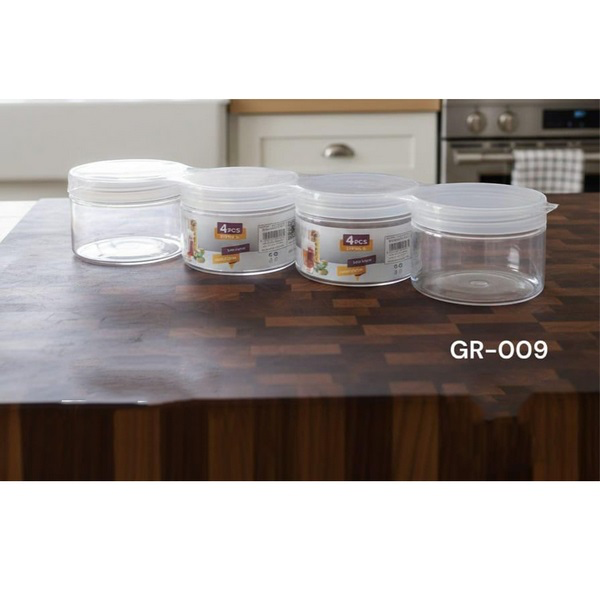 1018590000211 JORDANIAN CLEAR CONTAINER-4PC*250ML - Image 1