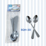 12 PCS S/STEEL SPOON SET-SILVER-S