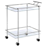 CHROME SERVING CART