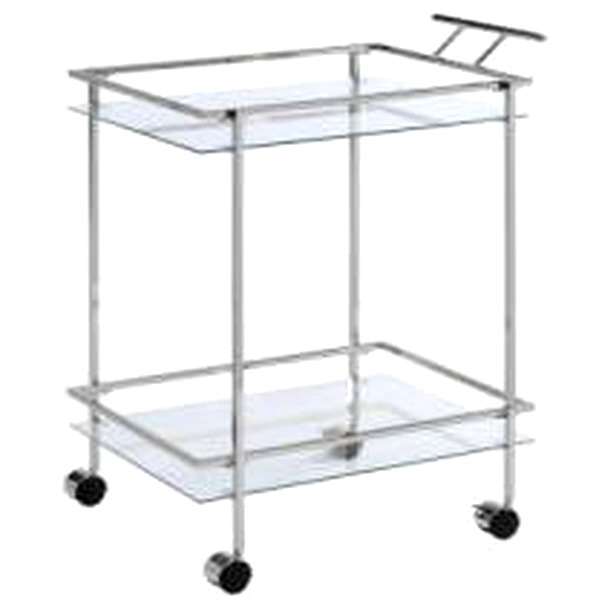 1020390000028 CHROME SERVING CART - Image 1