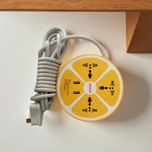 FANAR ELECTRIC SOCKET 3 WAY W/USB CHARG