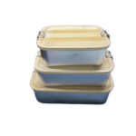 S/STEEL LUNCH BOX W/BAMBOO LID