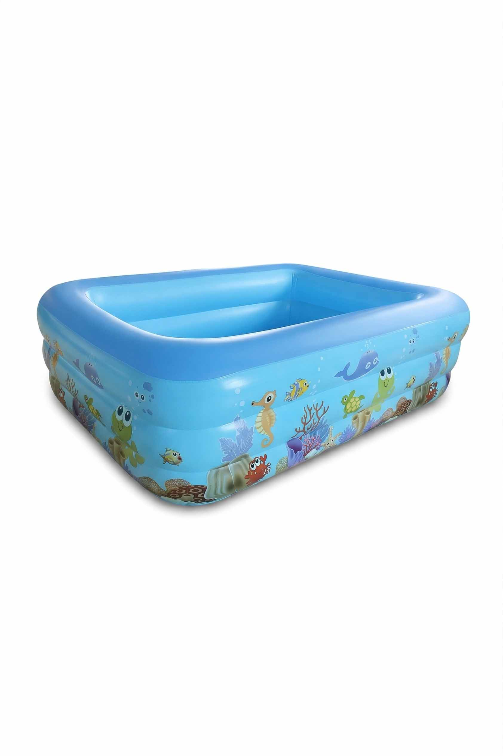 ⁦DOUBLE-DECK TRANS FLAT BOTTOM INFLATABLE SWIMMING POOL-200CM⁩ - الصورة ⁦1⁩