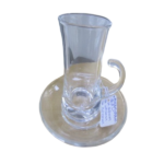 12 PCS GLASS TEA CUP W/SAUCER SET
