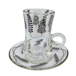 18PCS GLASS TEA & CAWA CUP SET