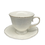 6+6 PCS CERAMIC TEA CUP & SAUCER SET-220CC*6
