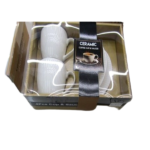 2+2 PCS CERAMIC TEA CUP WITH SAUCER SET-250ML