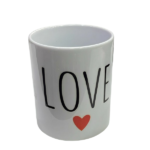 WHITE CERAMIC MUG ENJOY& LOVE