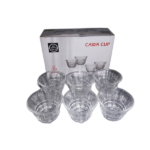 6PCS GLASS CAWA CUP SET