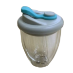 GLASS JUICE CUP W/COVER-350ML