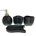 4-PCS CERAMIC BATHROOM SET