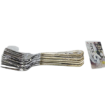 6PCS STEEL FORK SET-21CM