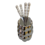CERAMIC SPOON HOLDER W/6-PCS SPOON SET