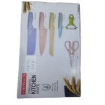 6PCS KITCHEN KNIFE SCISSOR & PEELER SET