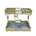 2-LAYER GLASS STORAGE RACK