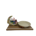 RAMADAN CANDY BOWL W/MOON BASE-27X15X14