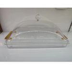 ACRYLIC CANDY TRAY W/COVER & HANDLE -31X20X13