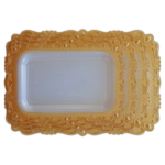 PLASTIC RECTANGLE TRAY -42X29X2CM