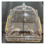 ACRYLIC CAKE TRAY W/COVER-29X18X17