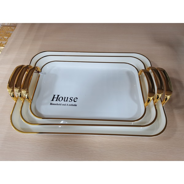 1704228027135 3 PCS RECT. PLASTIC TRAY SET-31X42X3.5 - Image 1