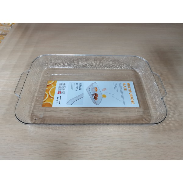 ⁦PET TRANSPARENT TRAY-41X26⁩ - الصورة ⁦1⁩