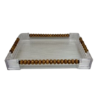 ACRYLIC SERVING TRAY-35X20CM