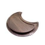 MOON SHAPED WOODEN TRAY-29X20X3.5CM(FOR RAMADAN)