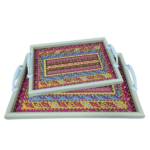 RAMADAN SERVING TRAY W/HANDLE-33.5X23.5X2CM