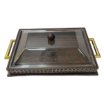 CANDY BOX W/ACRYLIC LID-34X24X5CM