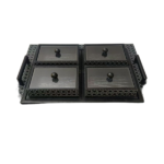 4PCS CANDY BOX W/LID & TRAY SET-41X31