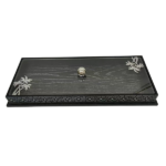 CANDY BOX W/ACRYLIC LID-46.5X19.5X5CM