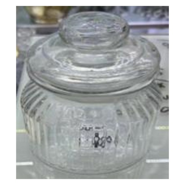 1704228091056 GLASS JAR W/COVER-1LT - Image 1