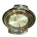 S/STEEL STOCK POT W/DOUBLE HANDLE -16CM