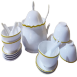 21PCS CERAMIC SOUP POT SET-19.5X20/12.5X7/14CM