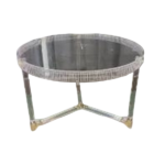 ROUND ACRYLIC TEA TABLE-60X60X45