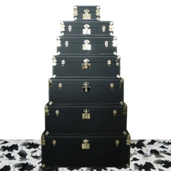 1704243030128 LEATHER STORAGE TRUNK BOX-90*45*30CM - Image 1