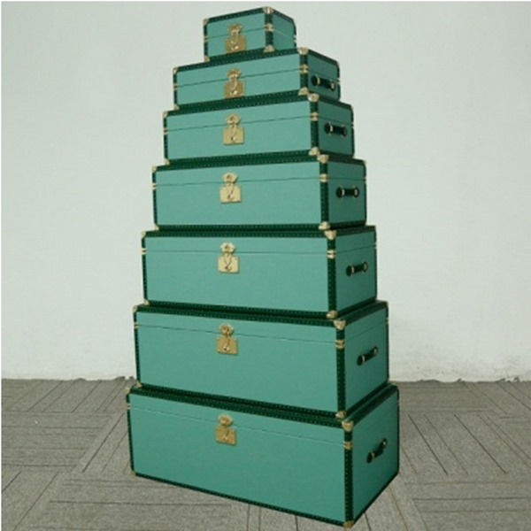 1704243030136 LEATHER STORAGE TRUNK BOX-80*40*25CM - الصورة 1