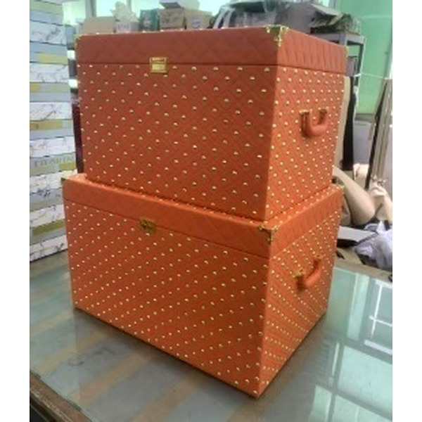 ⁦LEATHER GIFT BOX-65X46X40CM⁩ - الصورة ⁦1⁩