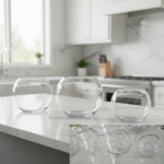 DECORATIVE GLASS VASE+LEG-30CM