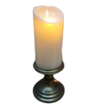 DECORATIVE LED LIGHT CANDLE-10.5X25CM